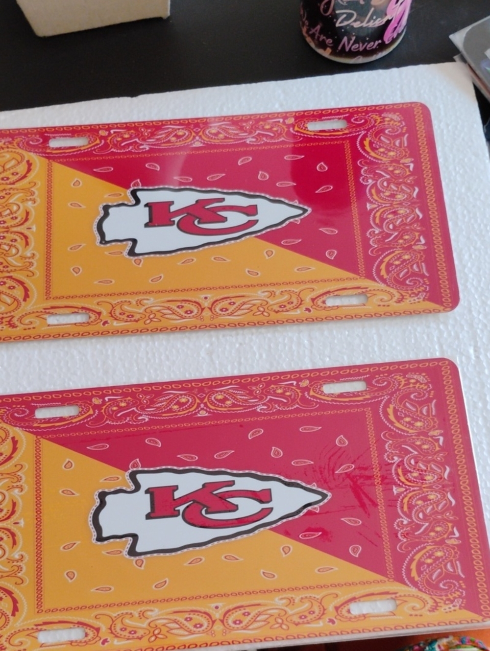 Kansas City Chiefs License Plate Tags